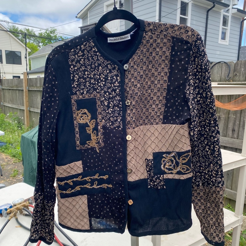 Drapers & Damons Lightweight Patchwork Natural Pa… - image 2